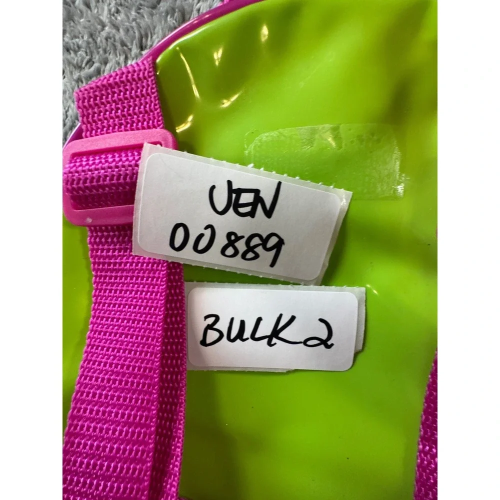 Barney Mini Backpack Clear Vinyl Kids Toddler Pink Green 2024 Lyons Partnership